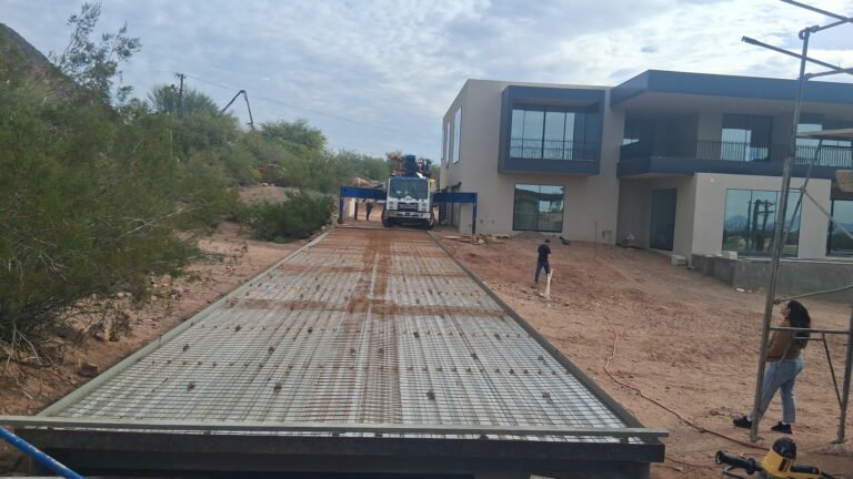Site prep concrete